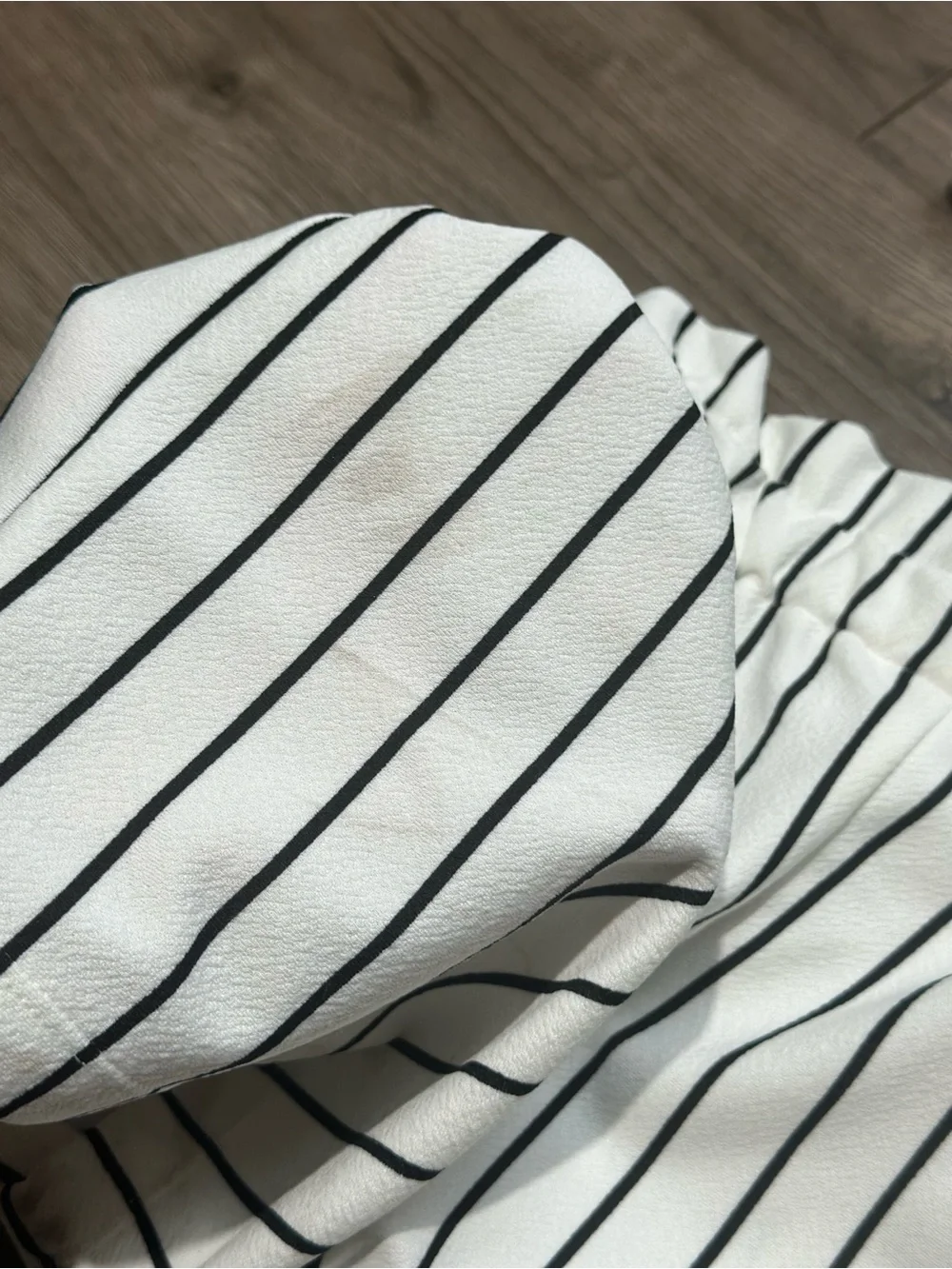 Rare Editions White and Black Striped 2-Piece Girls Set